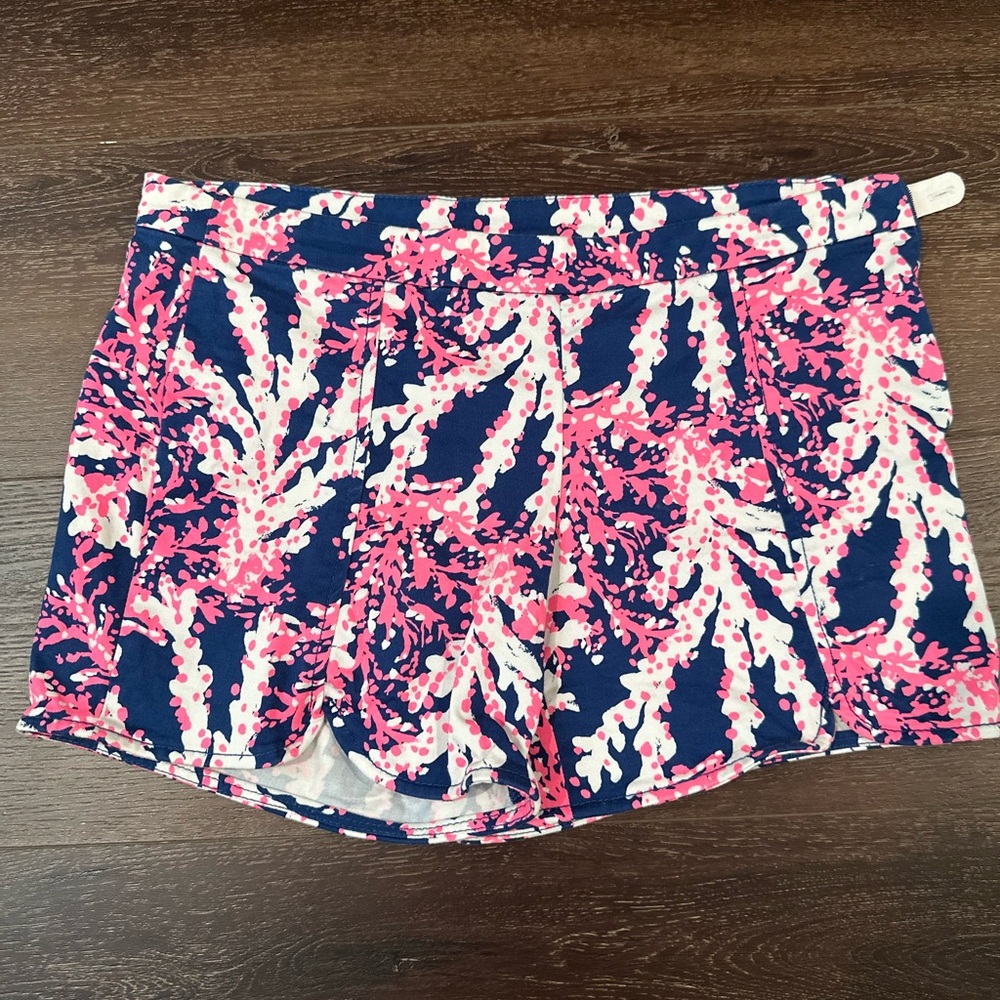 Lilly Pulitzer Pink and Blue Patterned Shorts